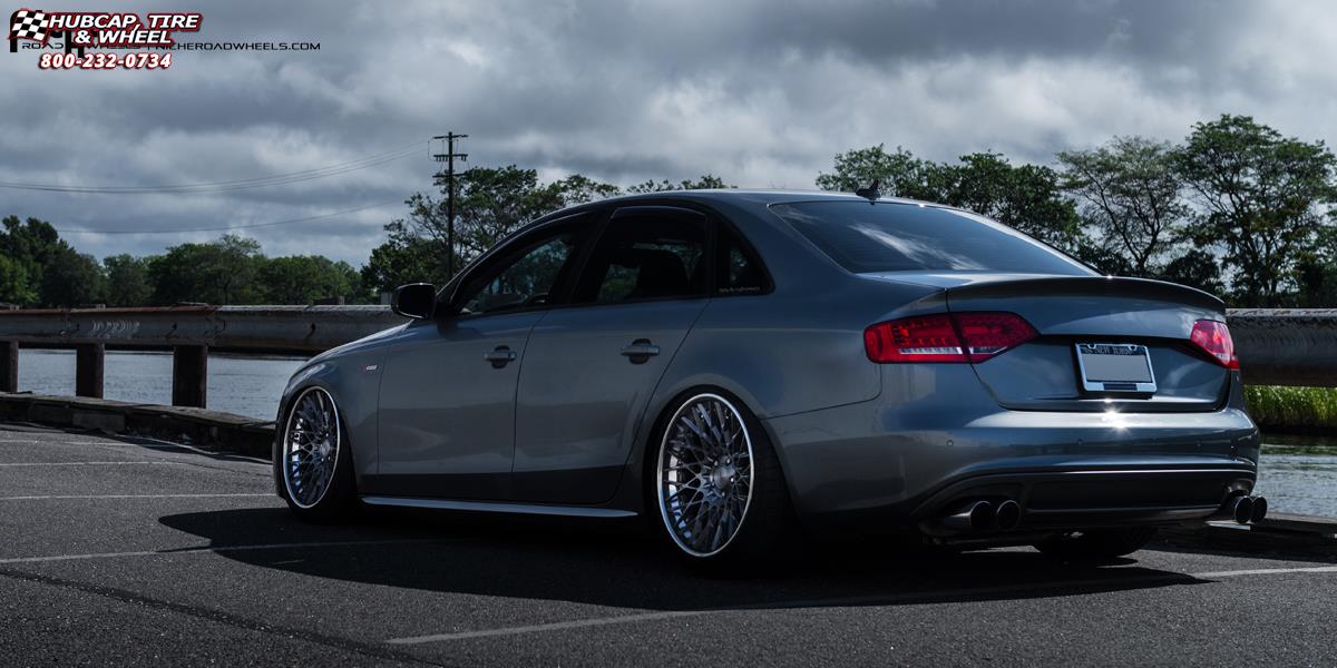 vehicle gallery/audi s4 niche citrine 19x10  Brushed Gloss DDT | Polished Lip wheels and rims